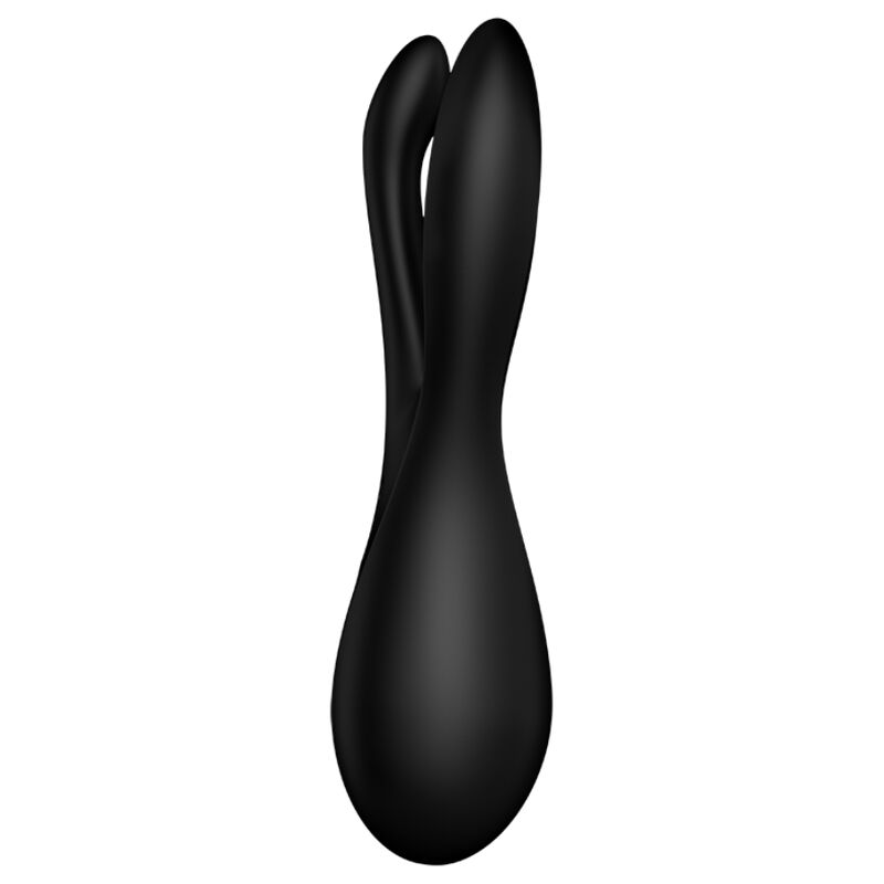 SATISFYER - VIBRADOR THREESOME 2 PRETO - Sexshoptuga 