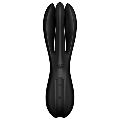 SATISFYER - VIBRADOR THREESOME 2 PRETO - Sexshoptuga 