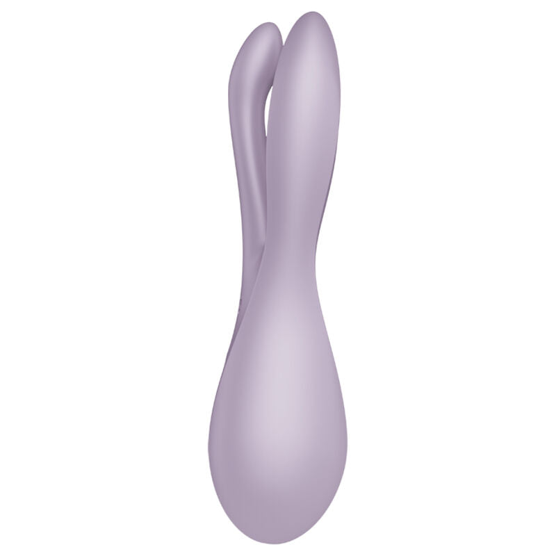 SATISFYER - VIBRADOR THREESOME 2 PRETO - Sexshoptuga 