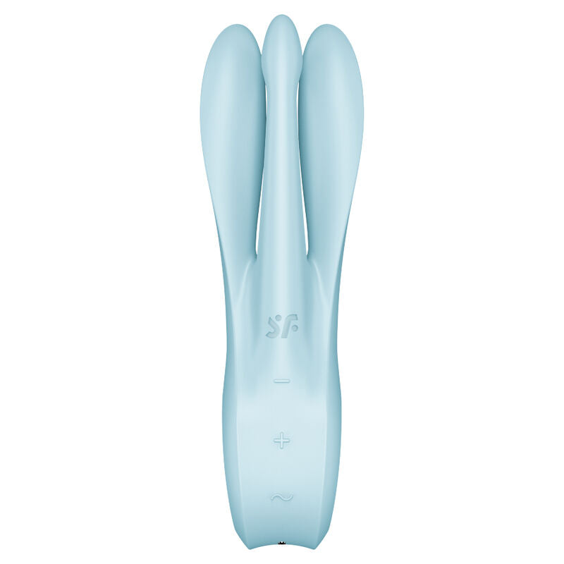 SATISFYER - VIBRADOR THREESOME 1 AZUL - Sexshoptuga 