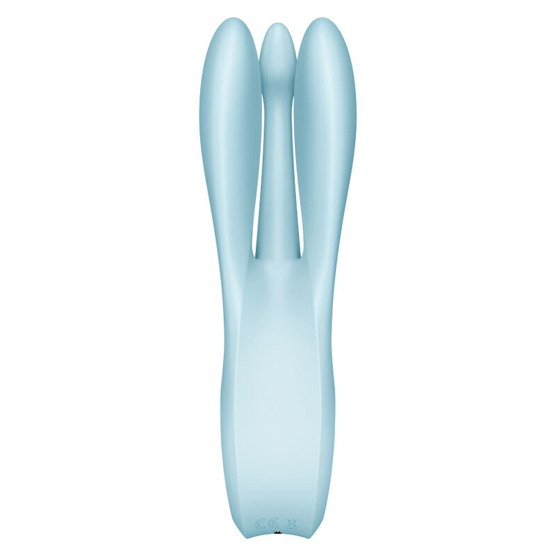 SATISFYER - VIBRADOR THREESOME 1 AZUL - Sexshoptuga 