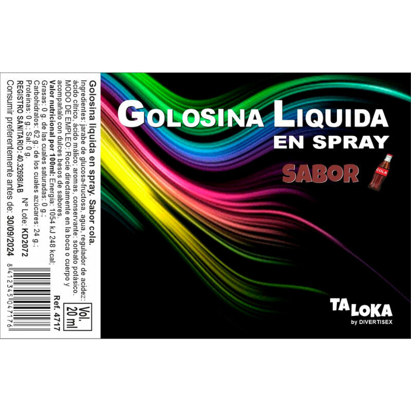 TALOKA - SPRAY DE DOCES DE COLA LÍQUIDO - Sexshoptuga  Sexshoptuga 