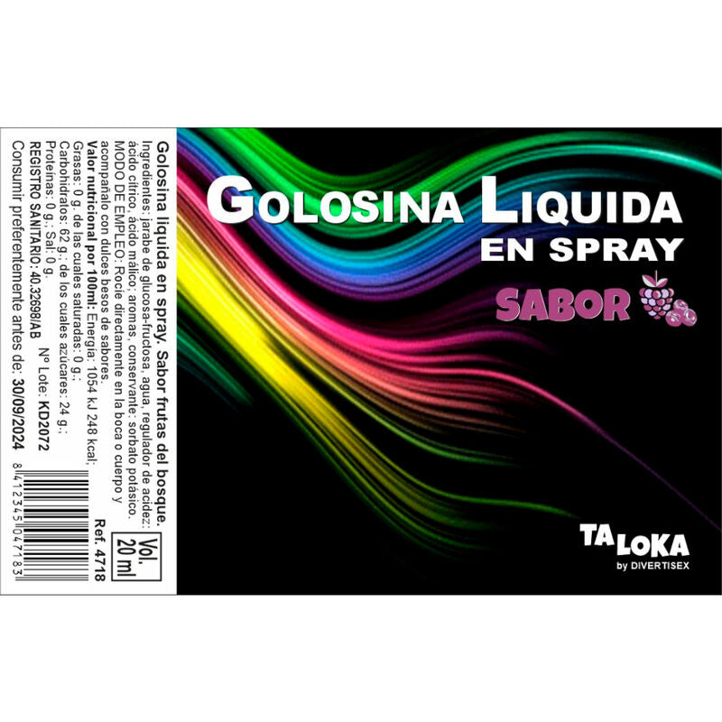 TALOKA - SPRAY DE DOCES DE BAGAS LÍQUIDAS - Sexshoptuga  Sexshoptuga 