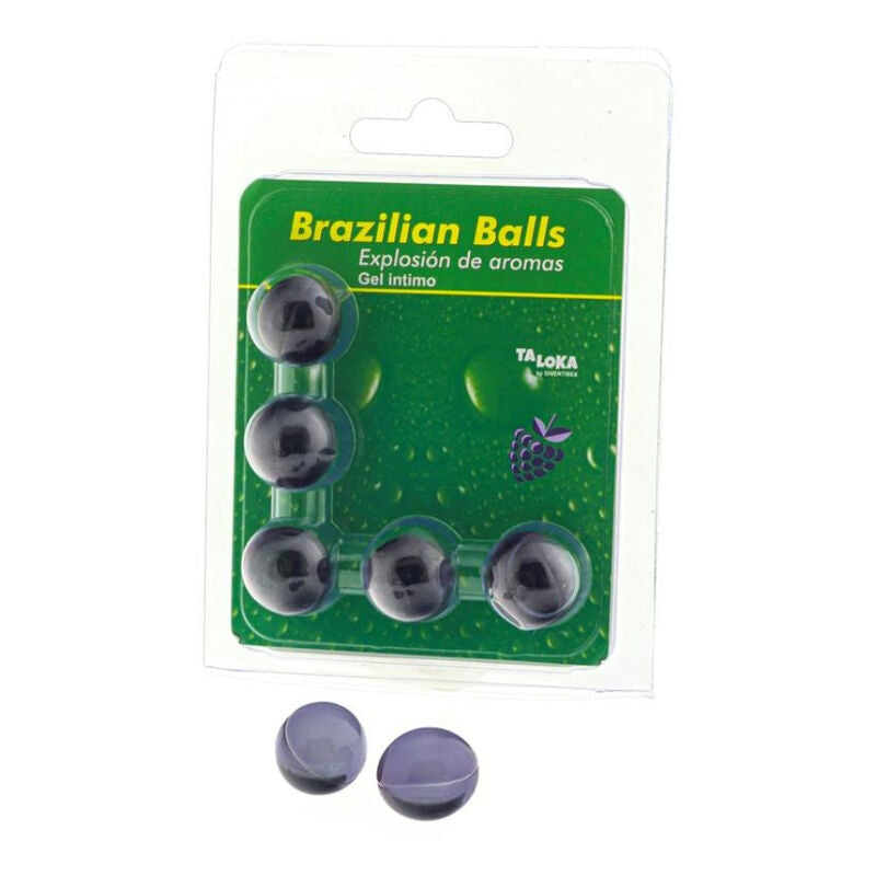 TALOKA - 5 BOLAS BRASILEIRAS BAGAS GEL ÍNTIMO - Sexshoptuga 