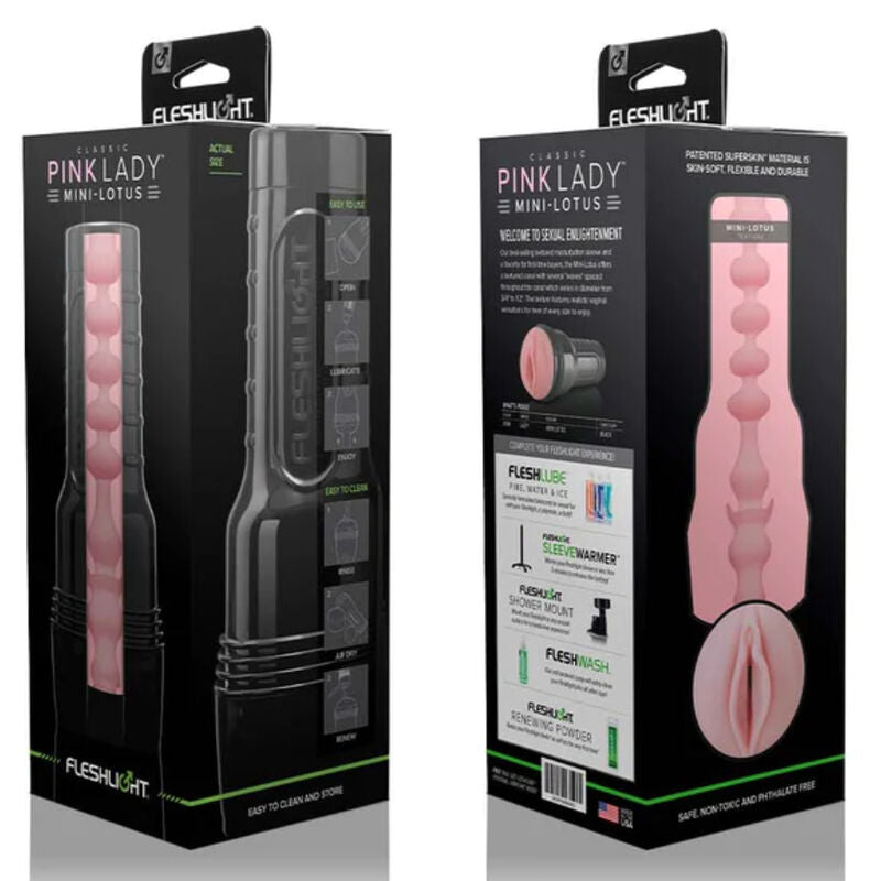 FLESHLIGHT - MASTURBADOR MINI-LOTUS PINK LADY - Sexshoptuga  Sexshoptuga 