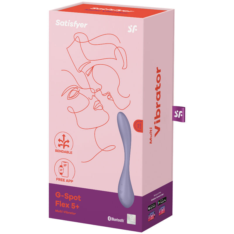 SATISFYER - MULTI VIBRADOR G-SPOT FLEX 5 AZUL - Sexshoptuga  Sexshoptuga 