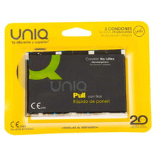 UNIQ - PULL SEM LÁTEX PRESERVATIVOS COM TIRAS 3 UNIDADES - Sexshoptuga 