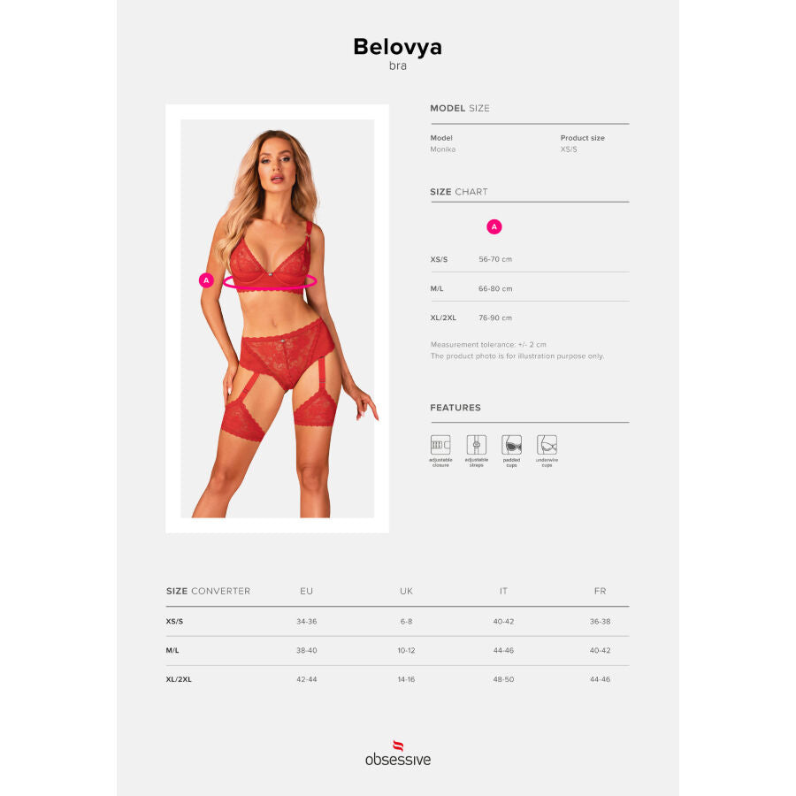 OBSESSIVE - BELOVYA BRA XS/S - Sexshoptuga  Sexshoptuga 