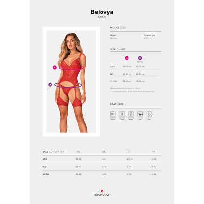 OBSESSIVE - BELOVYA CORSET XS/S - Sexshoptuga 