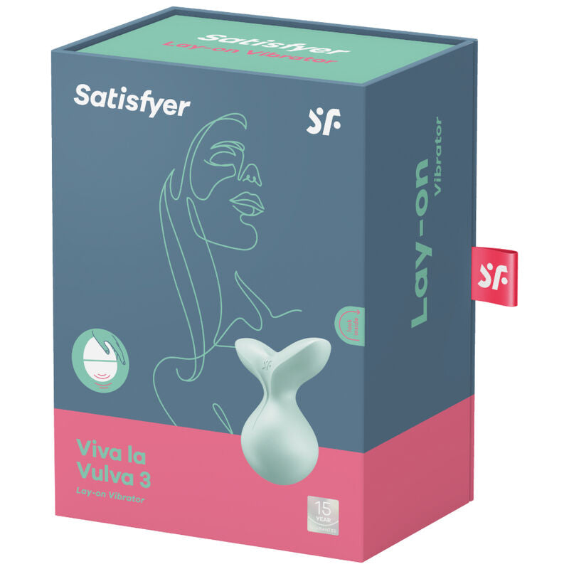 SATISFYER - VIBRADOR VIVA LA VULVA 3 LAY-ON VIOLETA - Sexshoptuga  Sexshoptuga 