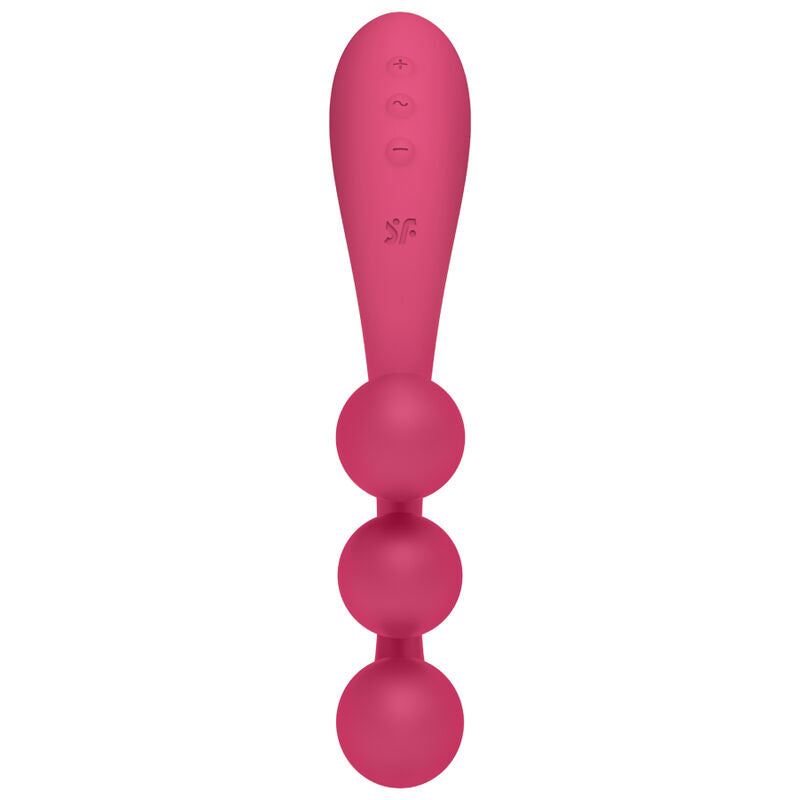 SATISFYER - MULTI VIBRADOR TRI BALL 1 VERMELHO - Sexshoptuga 