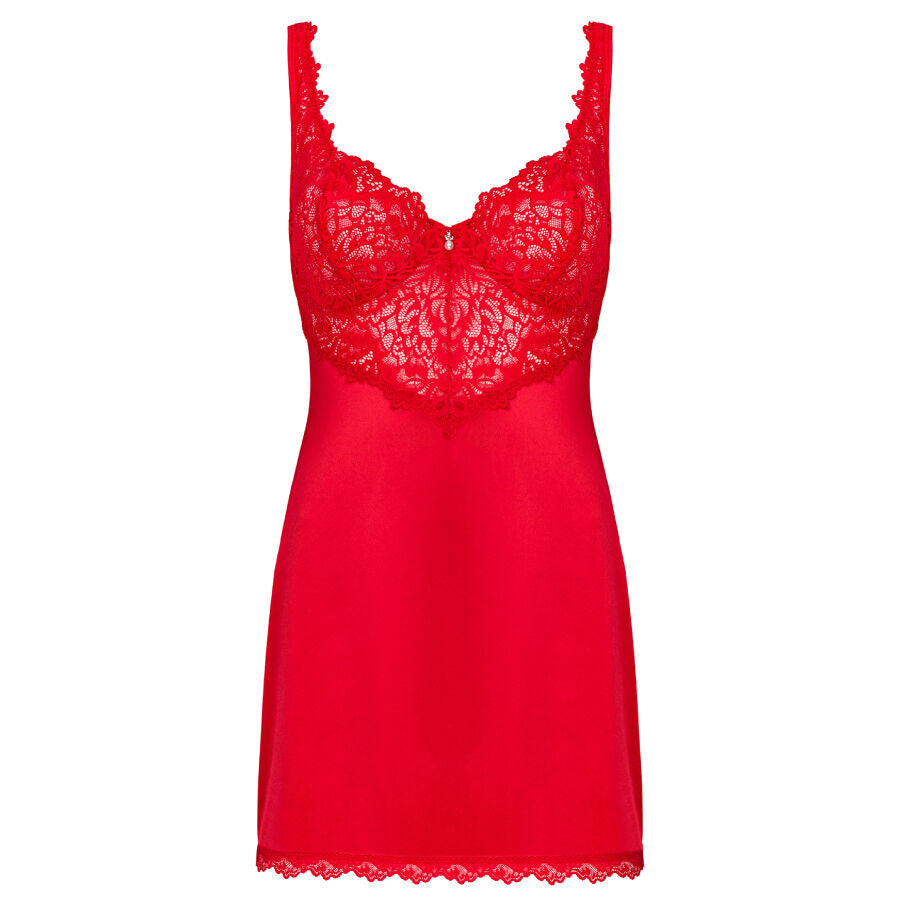 OBSESSIVE - LOVE CHERRIS CHEMISE E TANGA S/M - Sexshoptuga  Sexshoptuga 