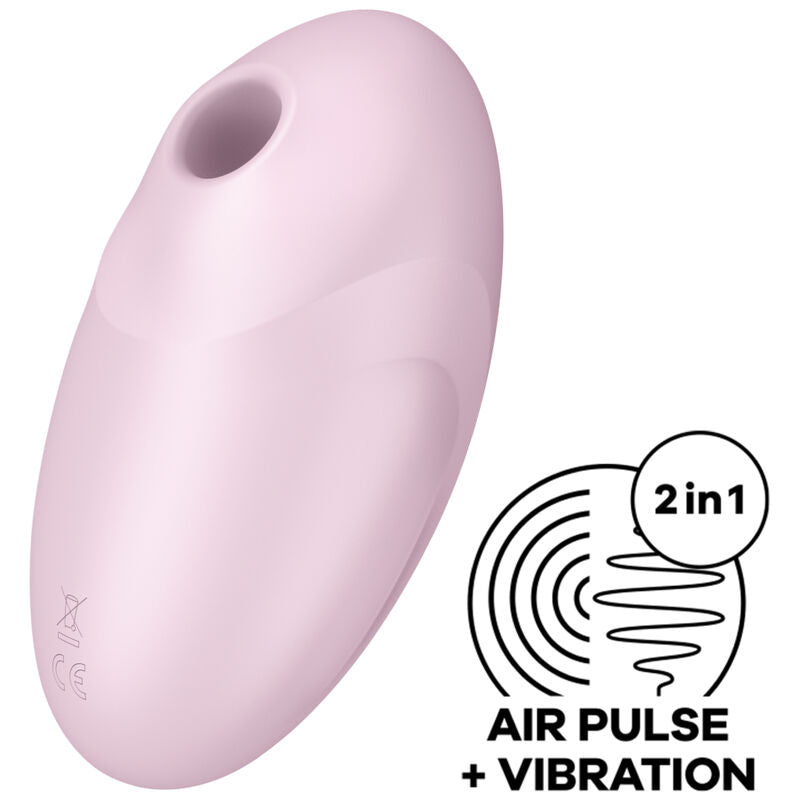 SATISFYER - ESTIMULADOR E VIBRADOR DE PULSO DE AR VULVA LOVER 3 PRETO - Sexshoptuga  Sexshoptuga 