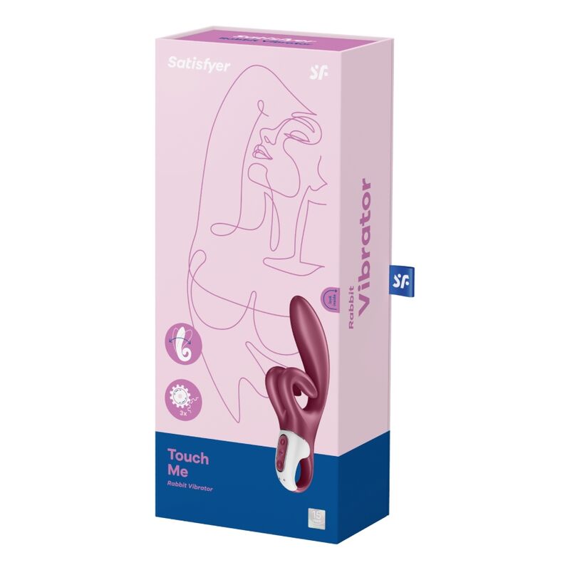 SATISFYER - TOUCH ME COELHO VIBRAO VERMELHO - Sexshoptuga  Sexshoptuga 