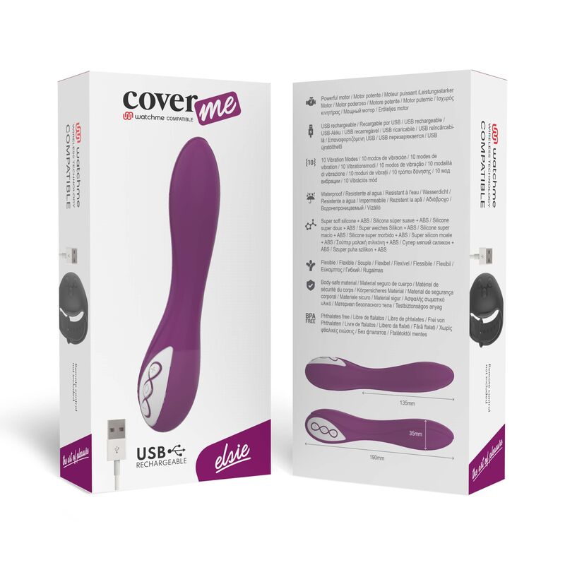 COVERME - ELSIE COMPATÍVEL COM A TECNOLOGIA WATCHME WIRELESS - Sexshoptuga  Sexshoptuga 