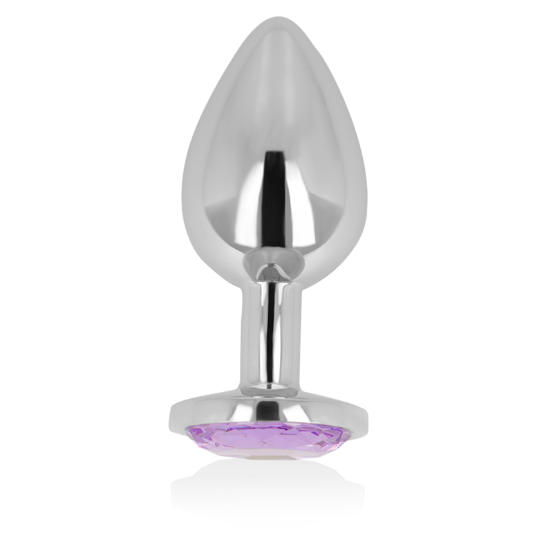 OHMAMA - PLUG ANAL COM CRISTAL VIOLETA 7 CM - Sexshoptuga  Sexshoptuga 