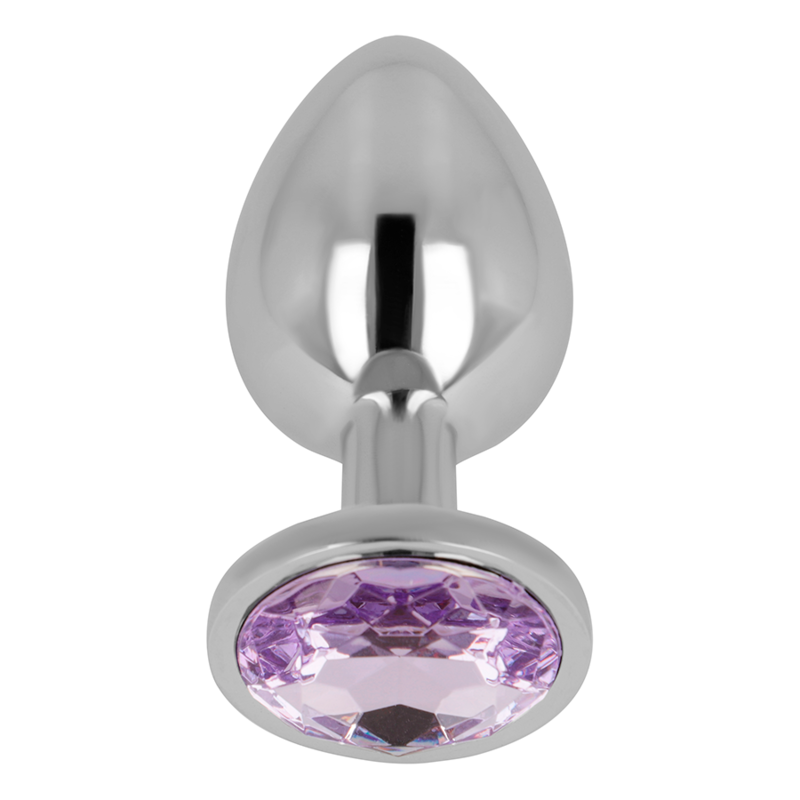 OHMAMA - PLUG ANAL COM CRISTAL VIOLETA 7 CM - Sexshoptuga  Sexshoptuga 