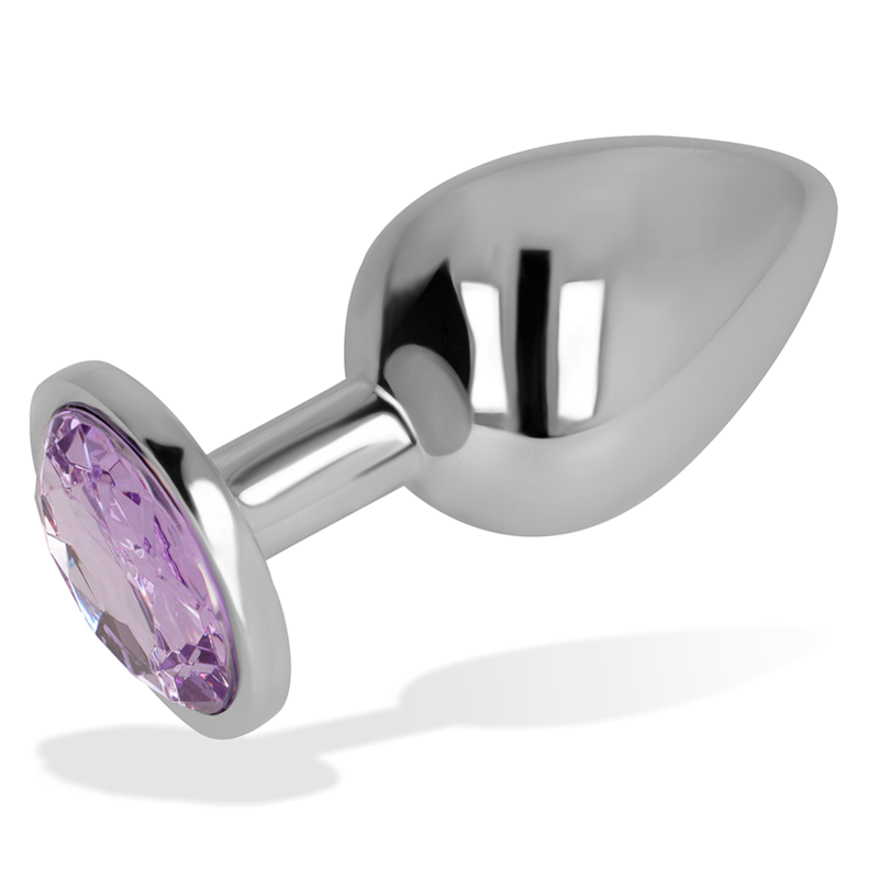 OHMAMA - PLUG ANAL COM CRISTAL VIOLETA 7 CM - Sexshoptuga  Sexshoptuga 