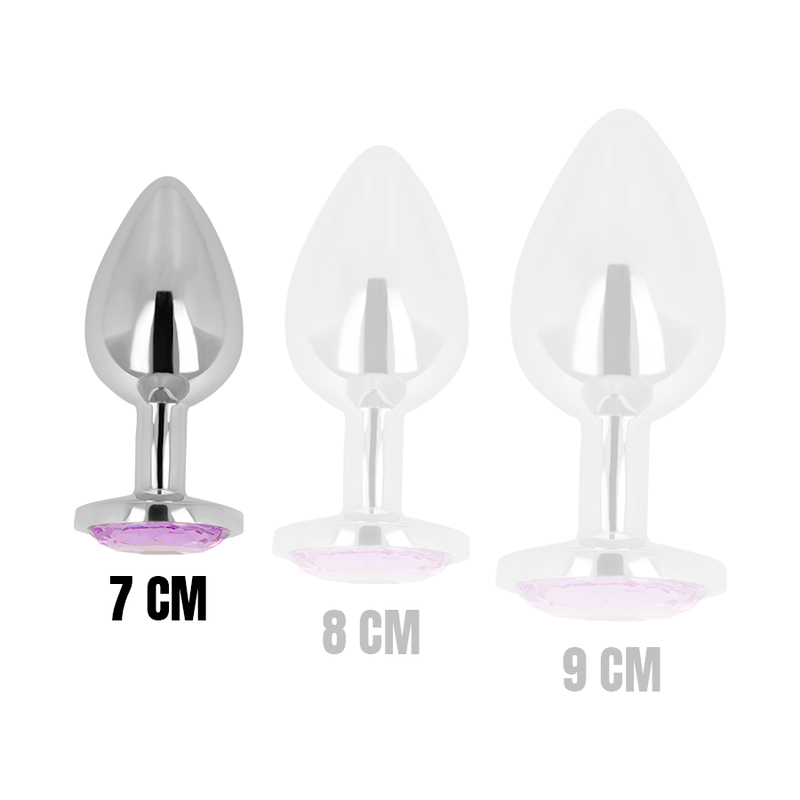 OHMAMA - PLUG ANAL COM CRISTAL VIOLETA 7 CM - Sexshoptuga  Sexshoptuga 