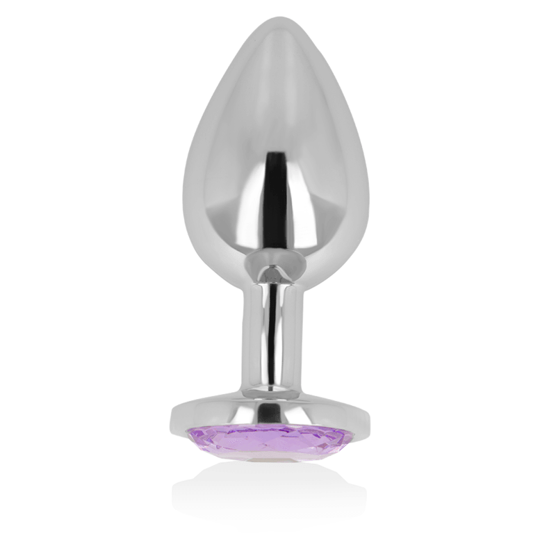 OHMAMA - PLUG ANAL COM CRISTAL VIOLETA 8 CM - Sexshoptuga 