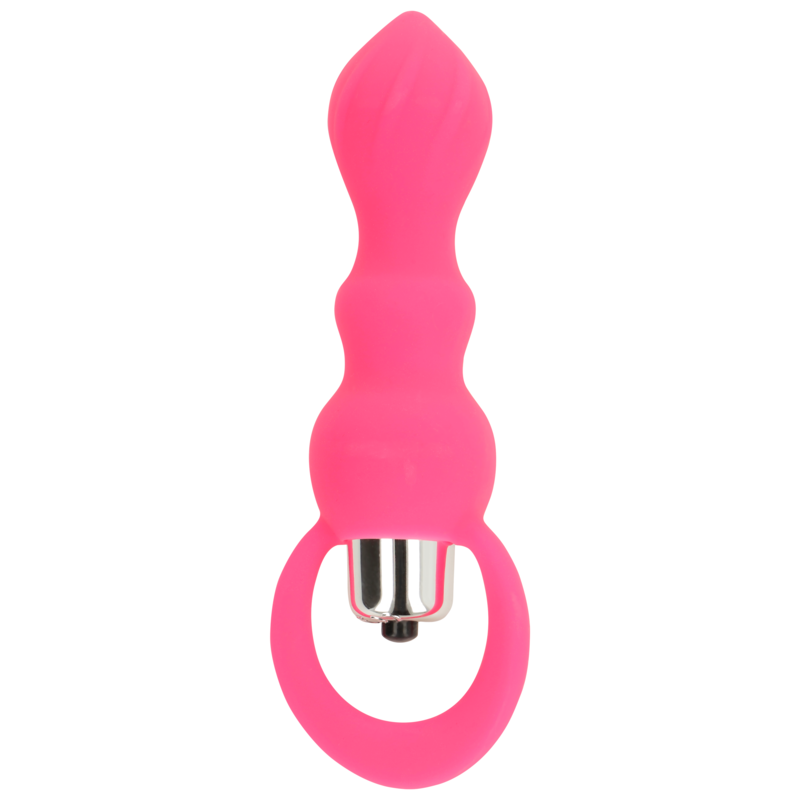 OHMAMA - ESTIMULADOR ANAL COM VIBRAÇÃO 9 CM ROSA - Sexshoptuga  Sexshoptuga 