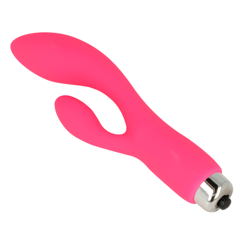 OHMAMA - VIBRADOR COM COELHO 12,5 CM ROSA - Sexshoptuga 