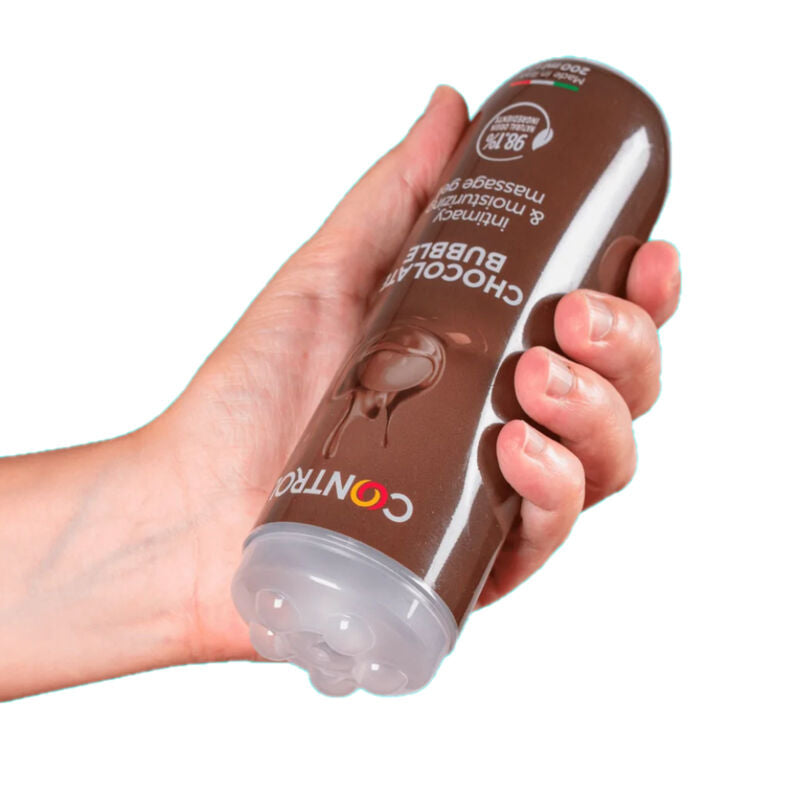 CONTROL - GEL DE MASSAGEM 3 EM 1 BOLHA DE CHOCOLATE 200 ML - Sexshoptuga 