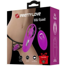 PRETTY LOVE - ESTIMULADOR DE COELHO SELVAGEM PARA CALAS COM CONTROLE REMOTO LILAC - Sexshoptuga 