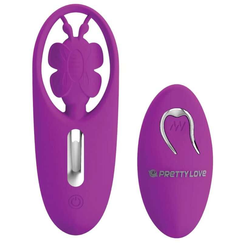 PRETTY LOVE - ESTIMULADOR DE BORBOLETA DANCING PARA CALAS COM CONTROLE REMOTO LILAC - Sexshoptuga  Sexshoptuga 