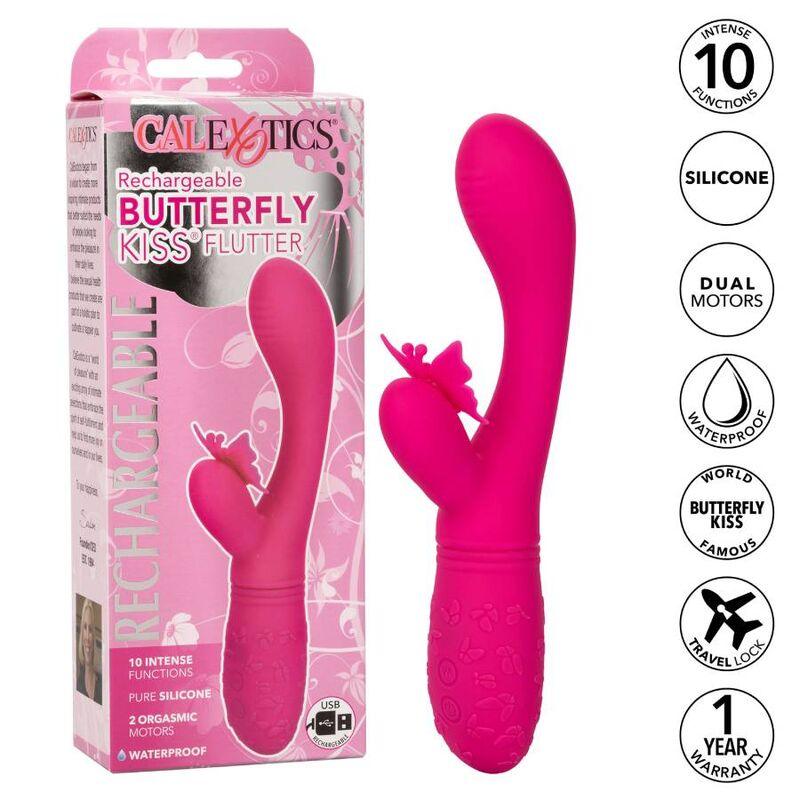 CALEXOTICS - BORBOLETA KISS FLUTTER ROSA - Sexshoptuga 