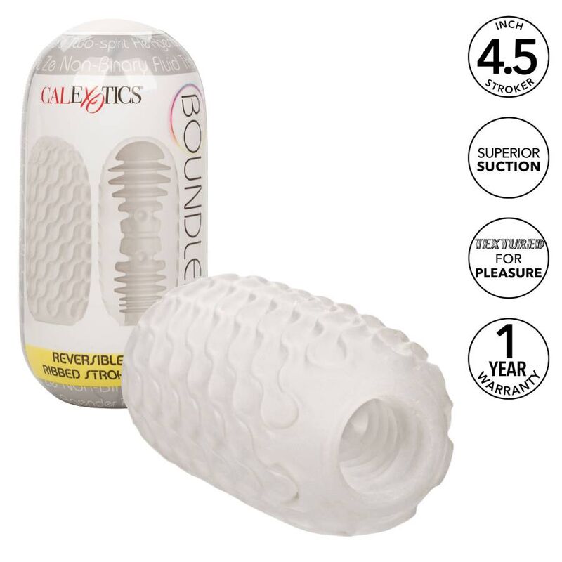 CALEXOTICS - REVERSÍVEL RIBBED STROKER - Sexshoptuga 