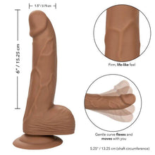 CALEXOTICS - PREGOS DE SILICONE 15.24 CM CASTANHO - Sexshoptuga  Sexshoptuga 