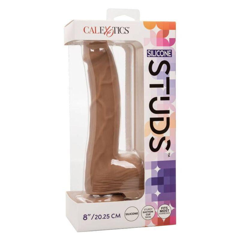 CALEXOTICS - PREGOS DE SILICONE 20.32 CM CASTANHO - Sexshoptuga 