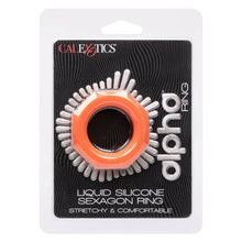 CALEXOTICS - ANEL ALPHA SEXAGON LARANJA - Sexshoptuga  Sexshoptuga 