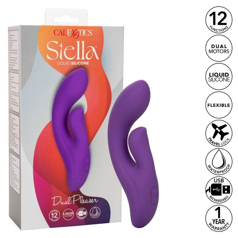 CALEXOTICS - STELLA DUAL PLEASER VIOLETA - Sexshoptuga 