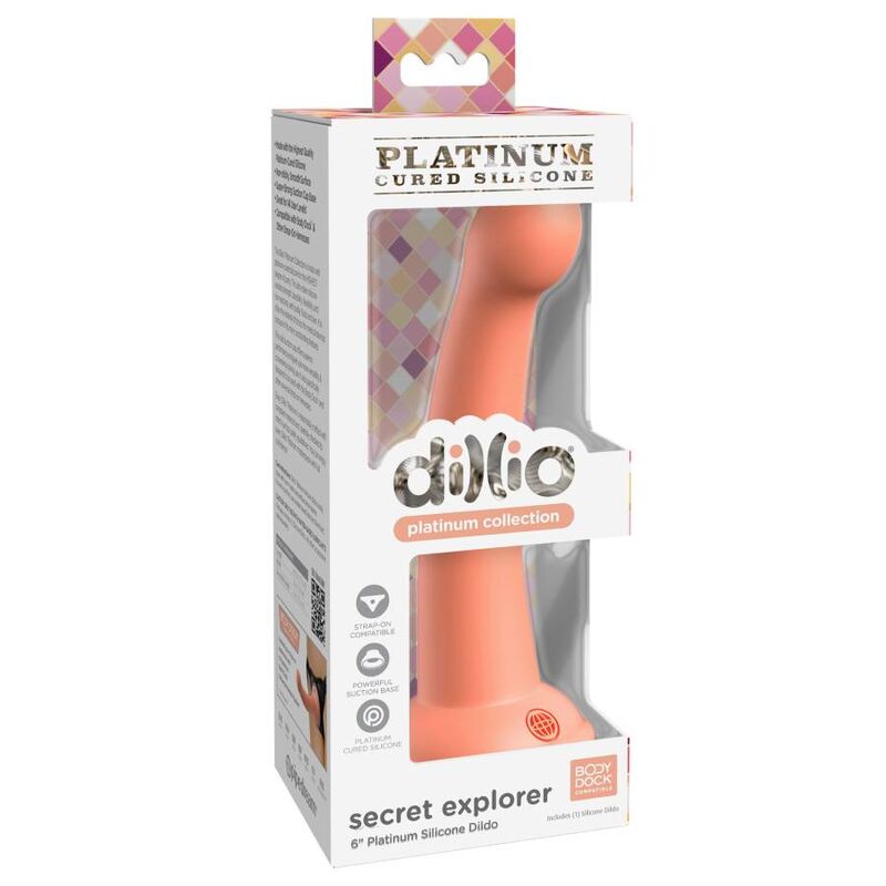 DILLIO - SECRET EXPLORER 15,24 CM LARANJA - Sexshoptuga  Sexshoptuga 