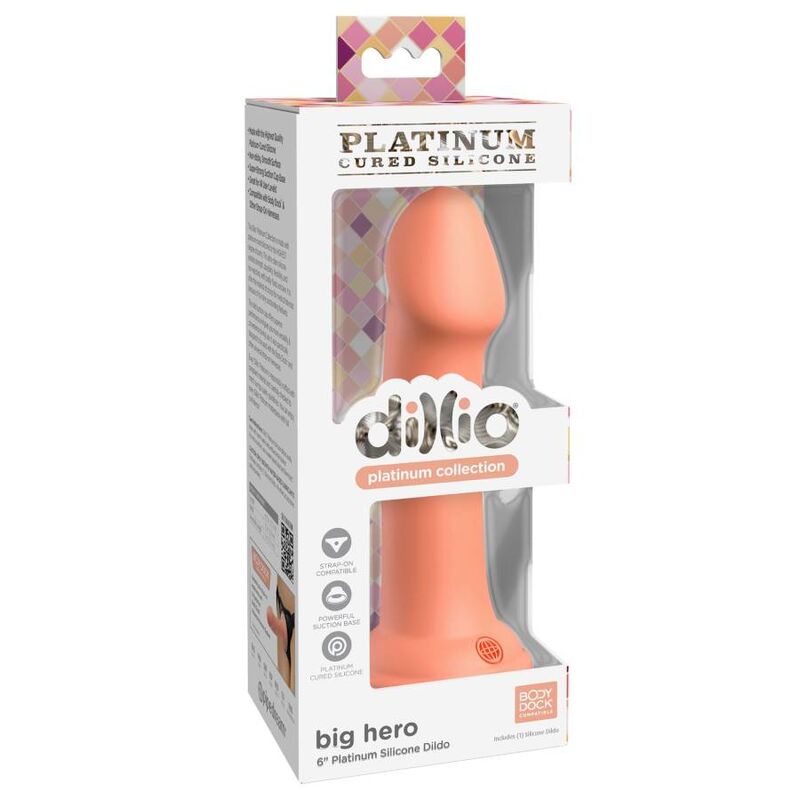 DILLIO - BIG HERO 15,24 CM LARANJA - Sexshoptuga  Sexshoptuga 