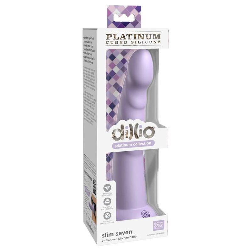 DILLIO - SLIM SEVEN 17,78 CM VIOLETA - Sexshoptuga  Sexshoptuga 