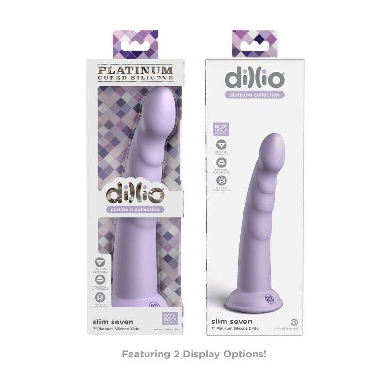 DILLIO - SLIM SEVEN 17,78 CM VIOLETA - Sexshoptuga  Sexshoptuga 