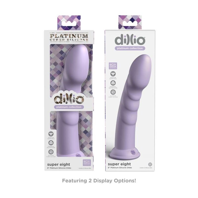 DILLIO - SUPER EIGHT 20,32 CM VIOLETA - Sexshoptuga  Sexshoptuga 