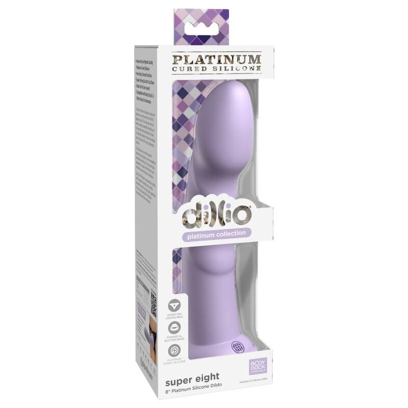 DILLIO - SUPER EIGHT 20,32 CM VIOLETA - Sexshoptuga  Sexshoptuga 