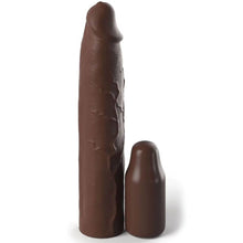 FANTASY X- TENSIONS - PIPEDREAMS SLEEVE 22,86 CM + 7,62 CM PLUG BROWN - Sexshoptuga 