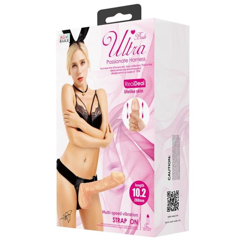 BAILE - ARNÊS DE ULTRA PASSIONATE 26 CM NATURAL - Sexshoptuga  Sexshoptuga 