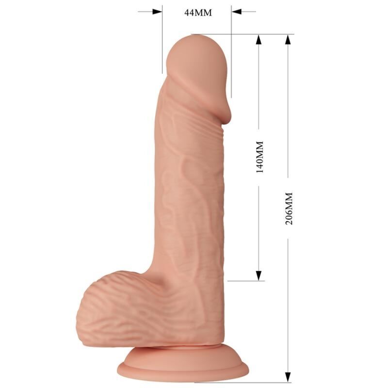 BAILE - LINDO ENCONTRO CATOBLEPAS DILDO REALÍSTICO FLEXÍVEL 20.6 CM NATURAL - Sexshoptuga 