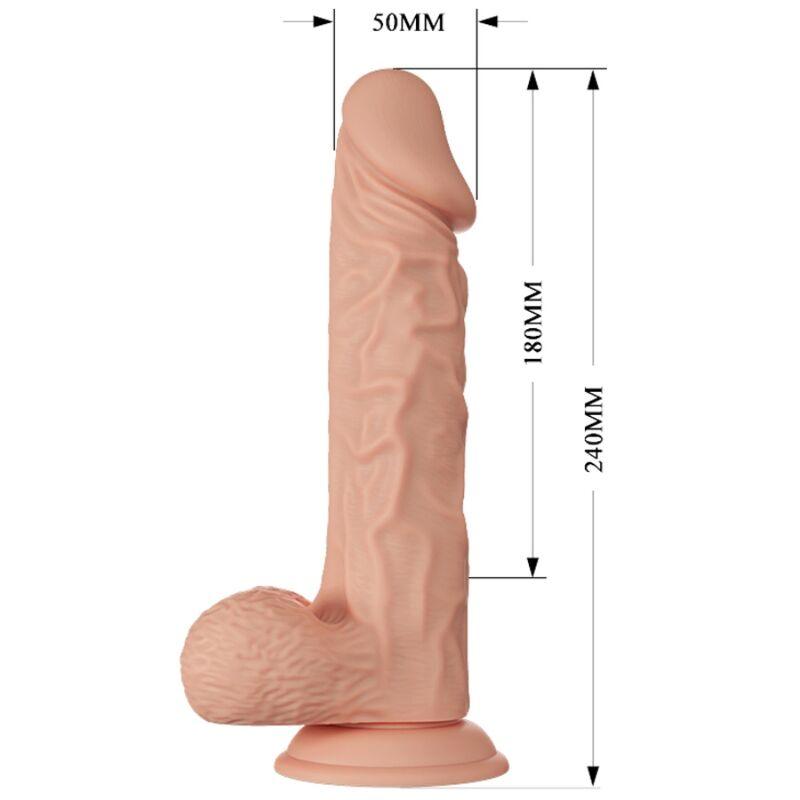 BAILE - LINDO ENCONTRO VIBRAO BURAQ 24 CM NATURAL - Sexshoptuga 