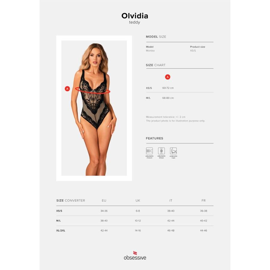 OBSESSIVE - OLVIDIA TEDDY XS/S - Sexshoptuga 