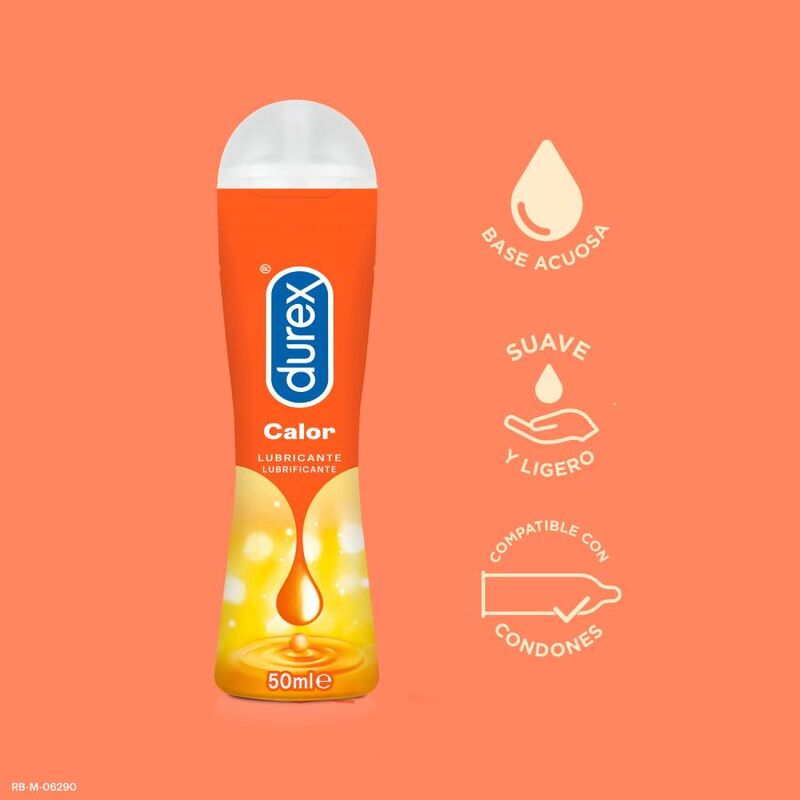 DUREX - LUBRIFICANTE EFEITO CALOR DUREX PLAY 50 ML - Sexshoptuga  Sexshoptuga 