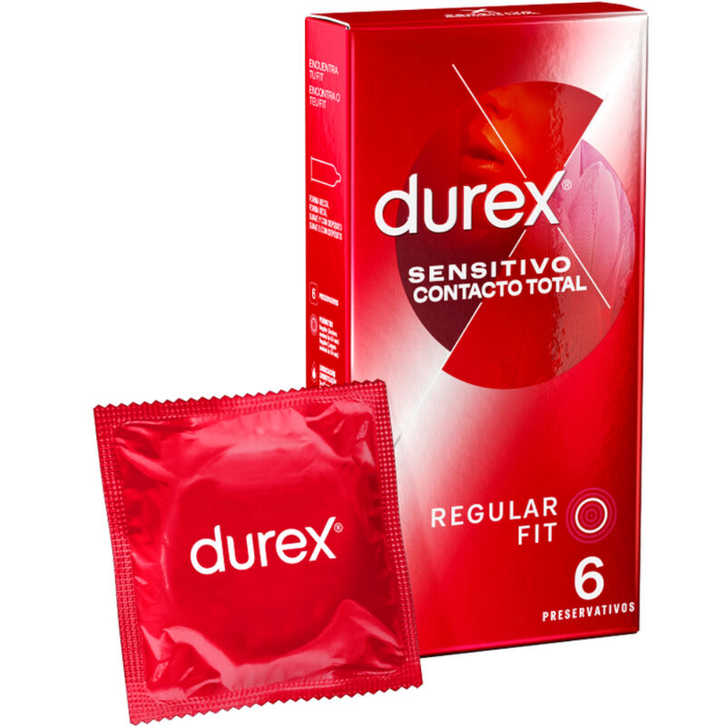 DUREX - CONTATO SENSÍVEL TOTAL 6 UNIDADES - Sexshoptuga Sexshoptuga 