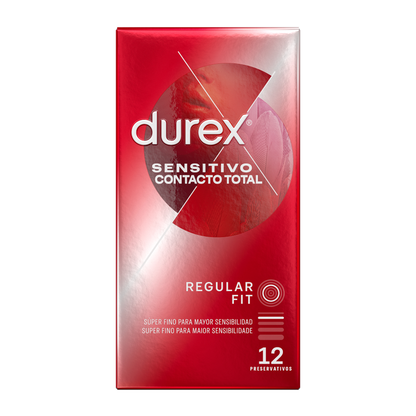 DUREX - CONTATO SENSÍVEL TOTAL 12 UNIDADES - Sexshoptuga