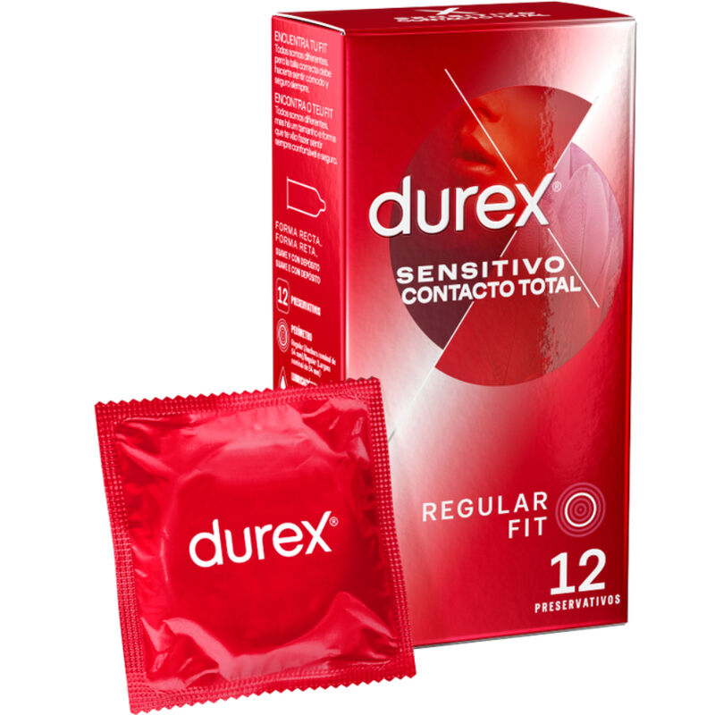 DUREX - CONTATO SENSÍVEL TOTAL 12 UNIDADES - Sexshoptuga Sexshoptuga 